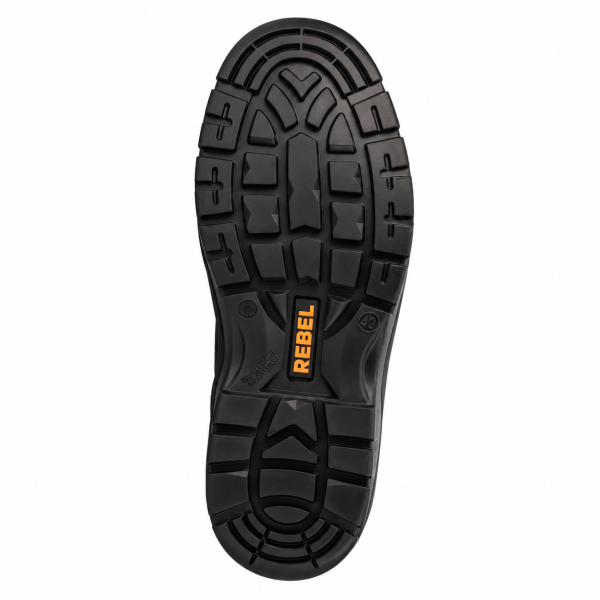 REBEL Chukka Safety Shoe Black – 200J Steel Toe Work Shoe - Image 7