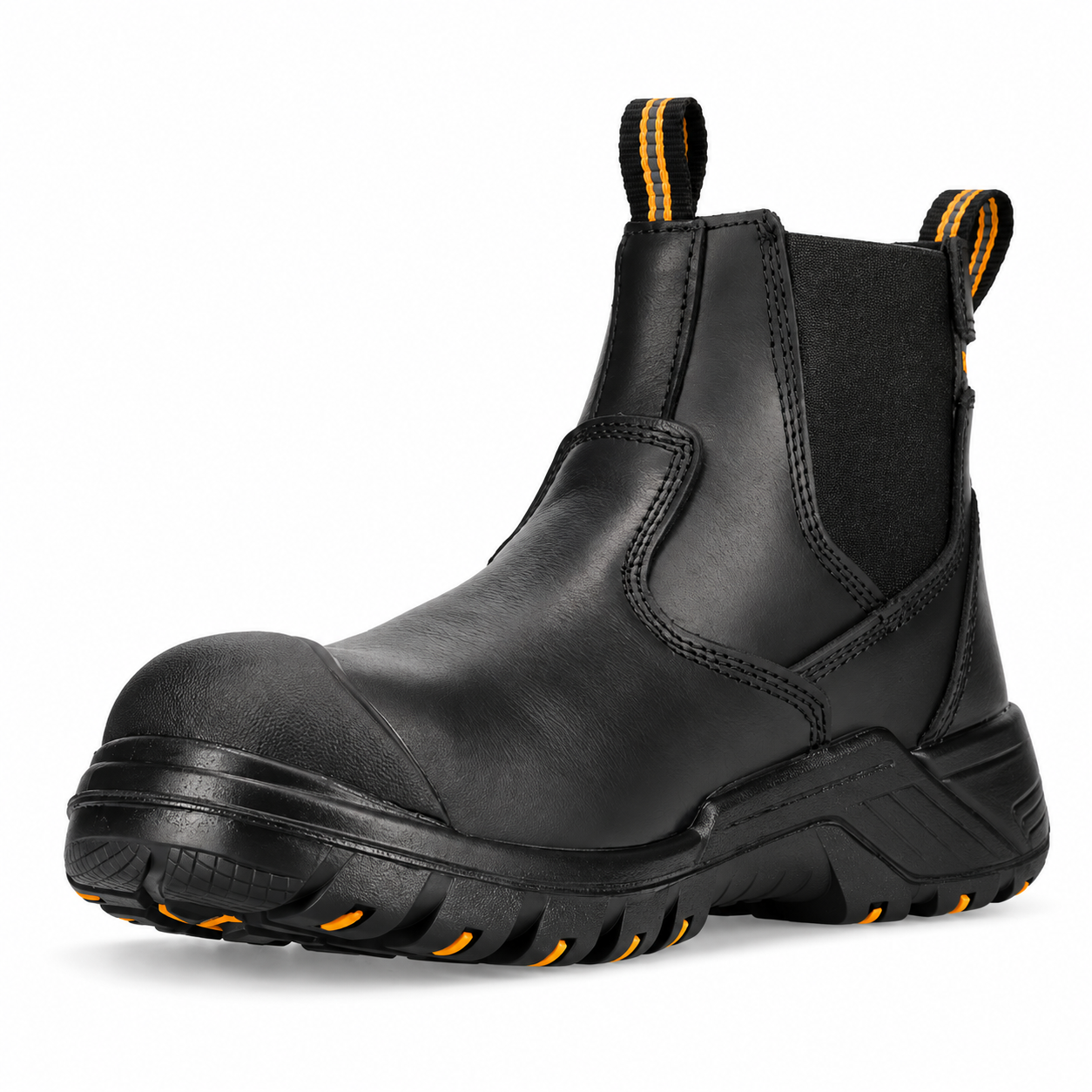 REBEL Crazy Horse Chelsea Safety Boot Black – 200J Steel Toe S1P Work Boot - Image 7