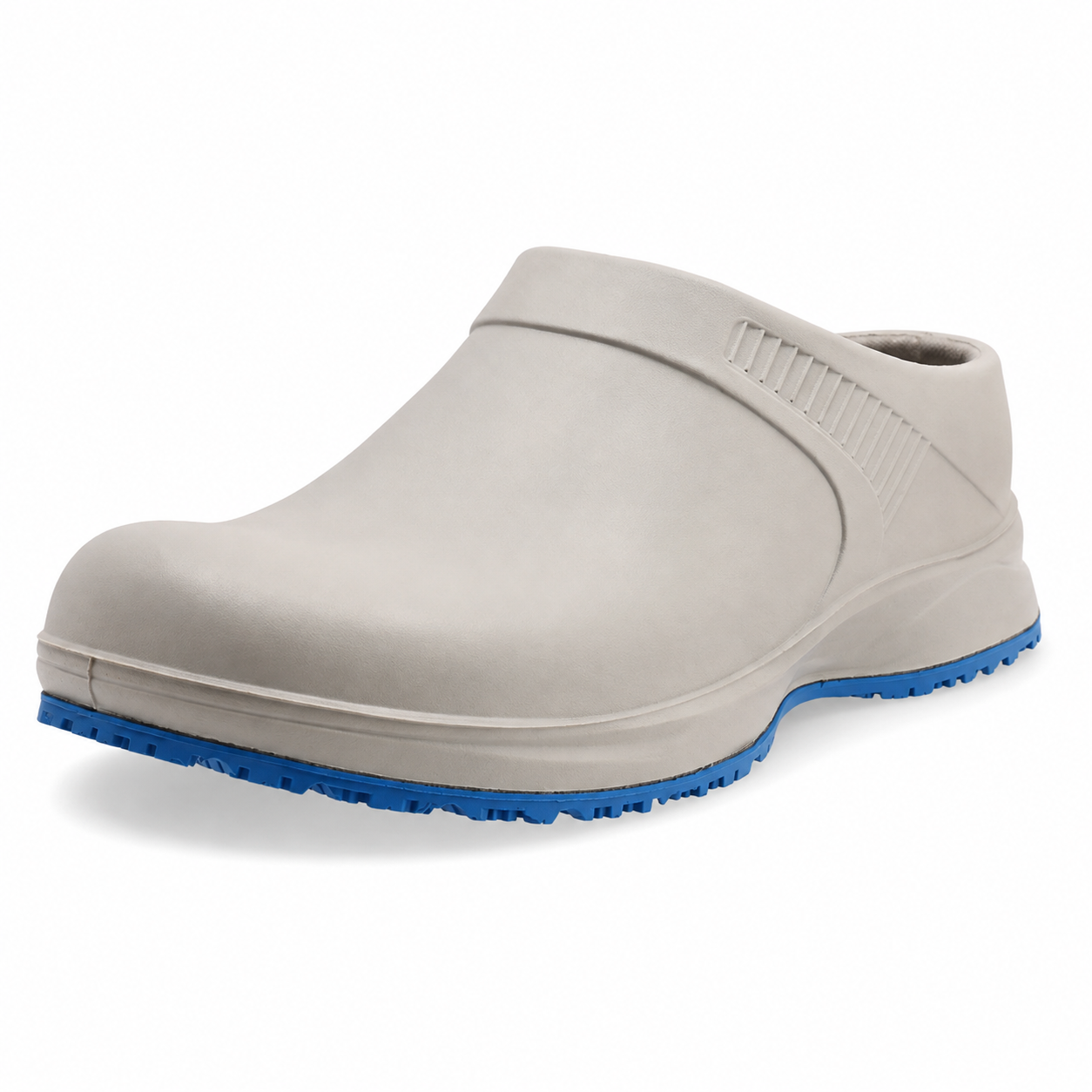 REBEL Cruiza Chef-Pro Slip-On Clog No Strap Grey & Blue – Professional Hospitality Work Shoe - Image 6