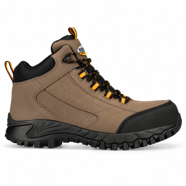 REBEL Expedition HI Safety Boot Brown – 200J Steel Toe S3 Water-Resistant Work Boot - Image 7