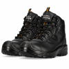 REBEL Hiker Hi Safety Boot Black – 200J Steel Toe Full Grain Leather Work Boot