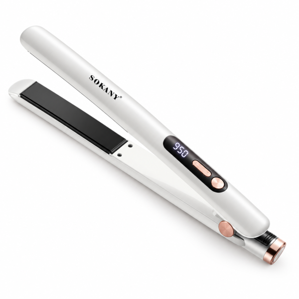 Sokany SK-1928 Ceramic Hair Straightener – White