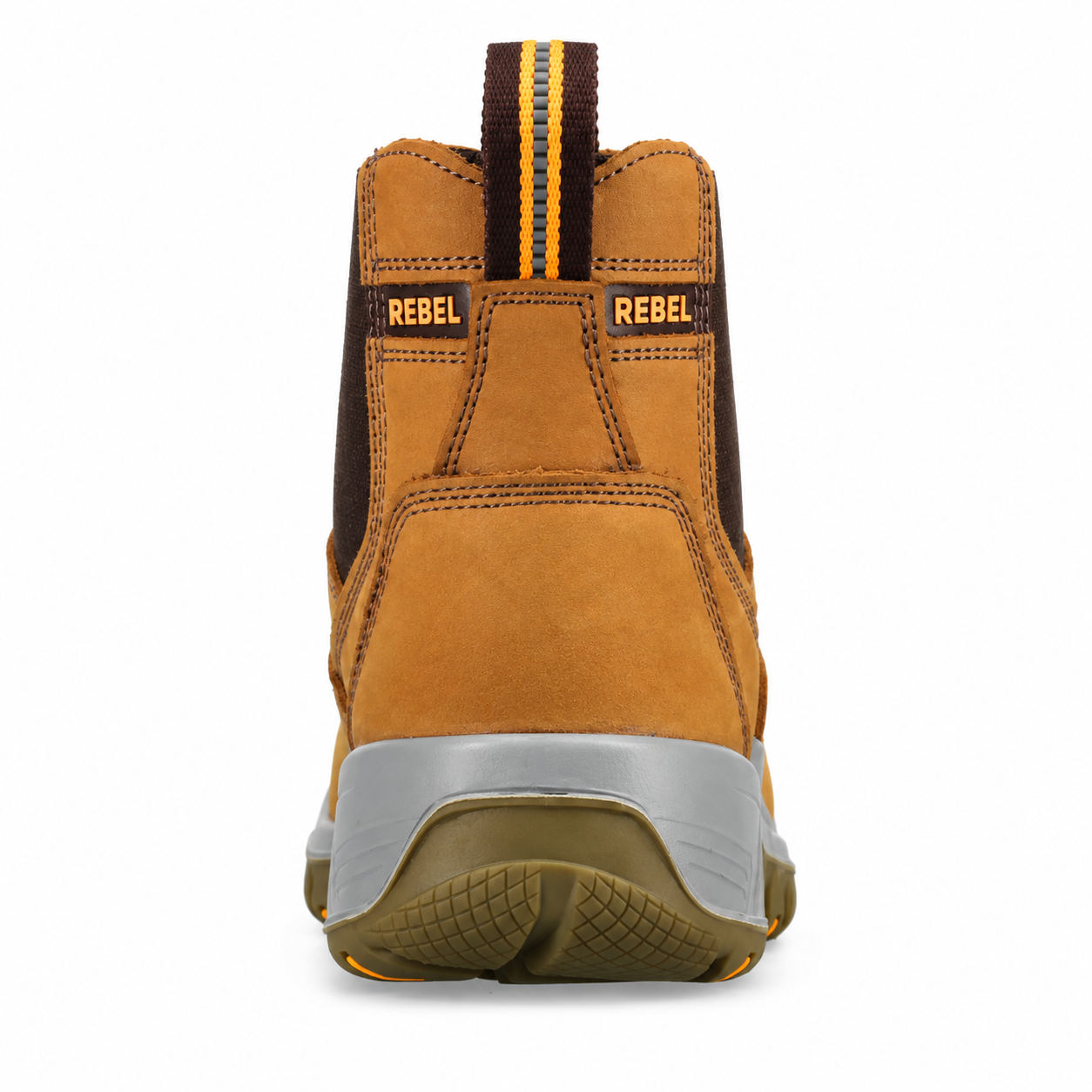 REBEL Crazy Horse Chelsea Safety Boot Tan – 200J Steel Toe S1P Work Boot - Image 6