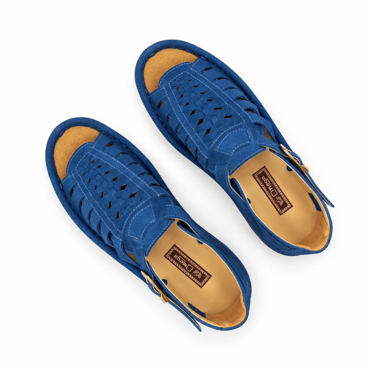 Omega Madrid Suede Sandal – Royal Blue - Image 5