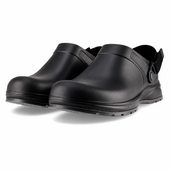 REBEL Cruiza Medi-Pro Slip-On Clog Black & Grey – Professional Healthcare Work Shoe - Image 4