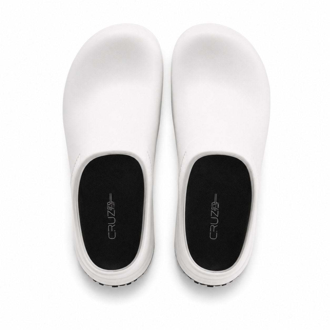 REBEL Cruiza Chef-Pro Slip-On Clog No Strap White & Black – Professional Hospitality Work Shoe - Image 9