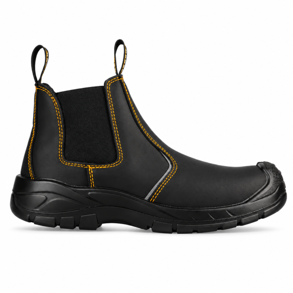 REBEL Anvil Chelsea Safety Boot Black – 200J Steel Toe Work Boot - Image 6