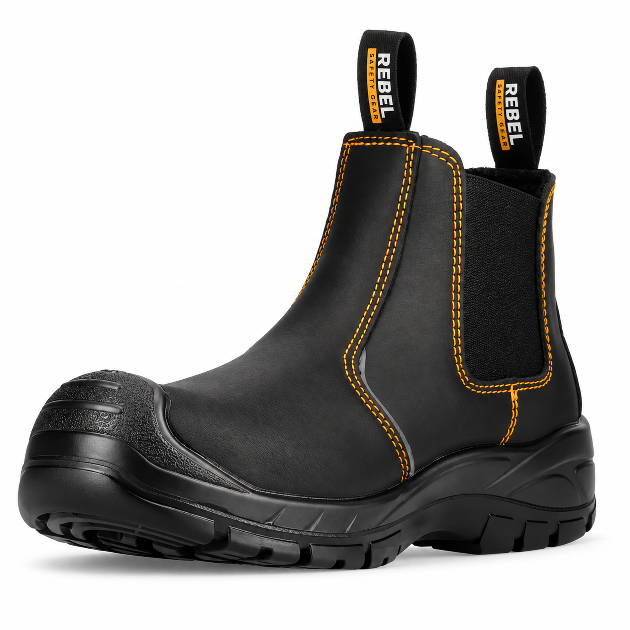 REBEL Anvil Chelsea Safety Boot Black – 200J Steel Toe Work Boot - Image 7