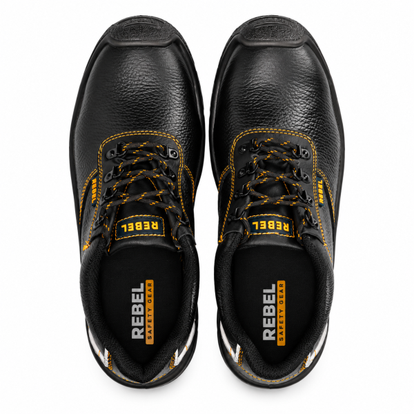 REBEL Chukka Safety Shoe Black – 200J Steel Toe Work Shoe - Image 8