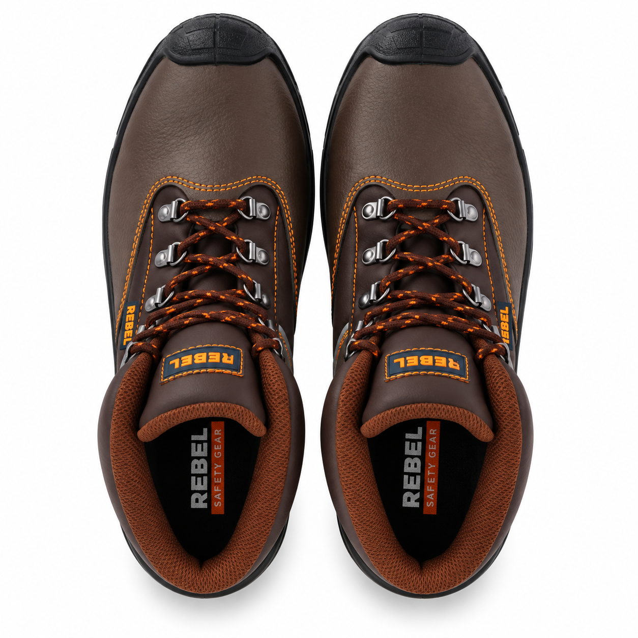 REBEL Chukka Safety Boot Brown – 200J Steel Toe Work Boot - Image 7