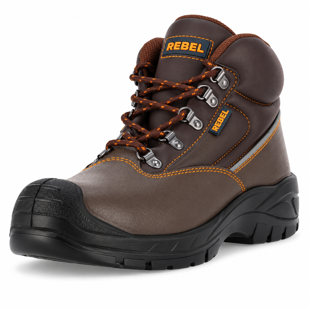 REBEL Chukka Safety Boot Brown – 200J Steel Toe Work Boot - Image 8