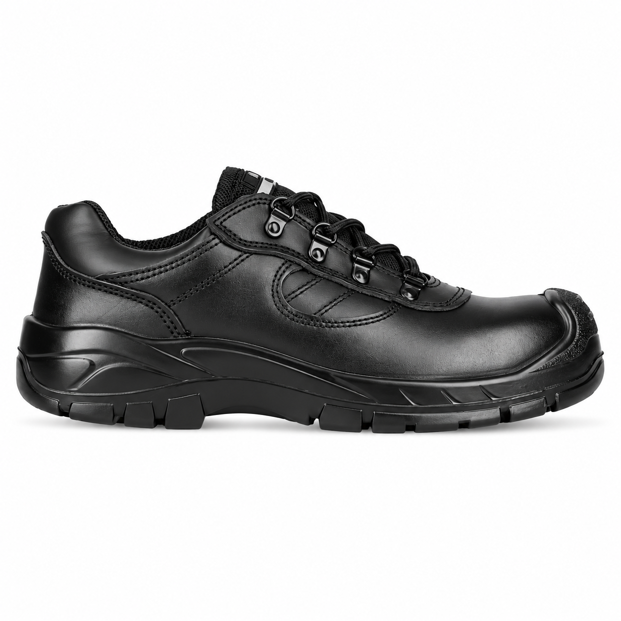 REBEL Hiker Lo Safety Shoe Black – 200J Steel Toe Full Grain Leather Work Shoe - Image 7