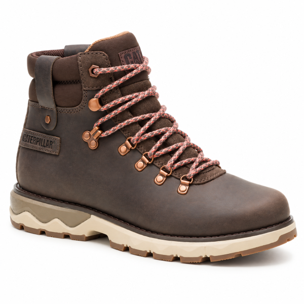 Caterpillar Fandom Hiker Ladies Leather Boots – Chocolate Brown
