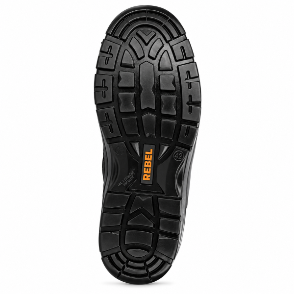 REBEL Hiker Hi Safety Boot Black – 200J Steel Toe Full Grain Leather Work Boot - Image 8