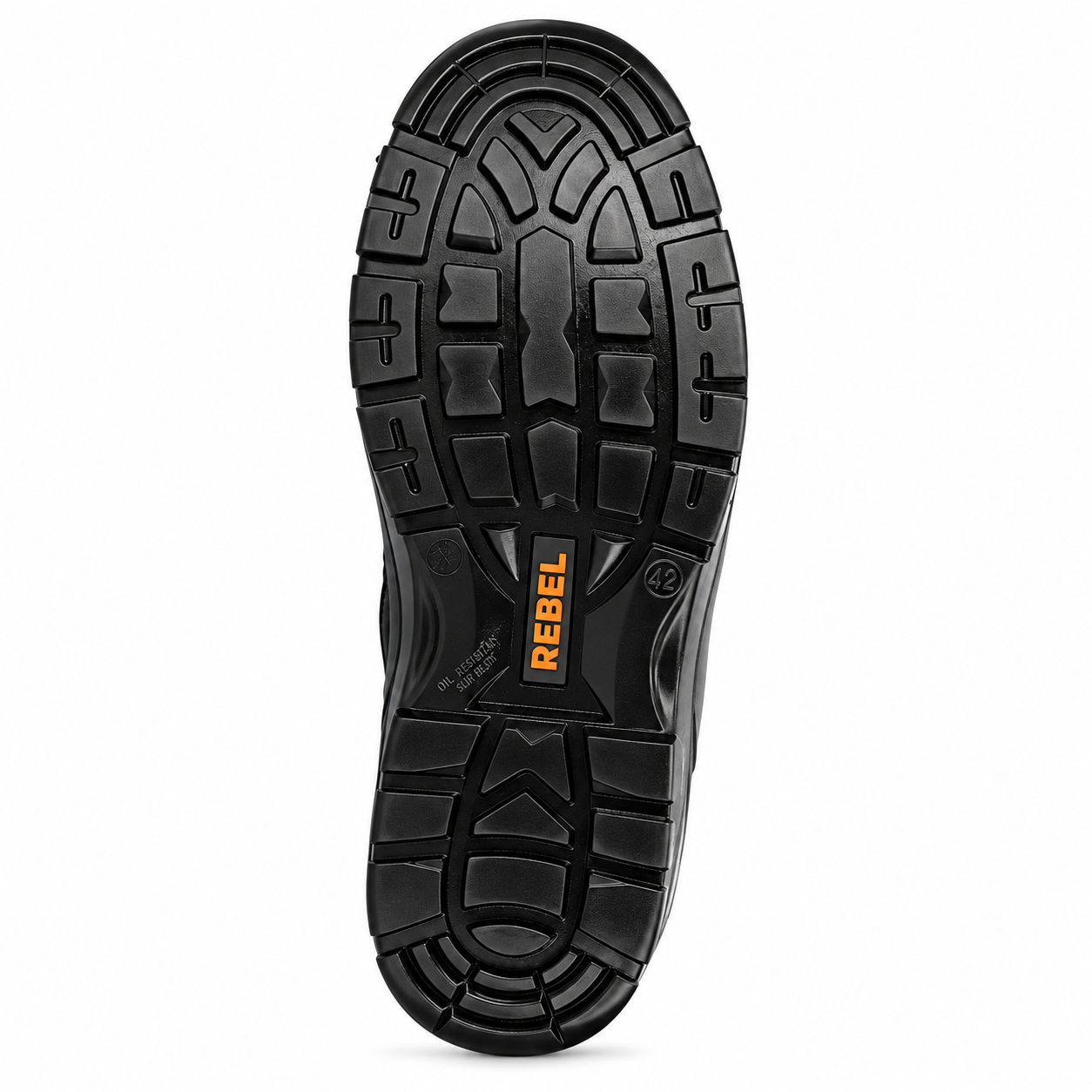 REBEL Hiker Hi Safety Boot Black – 200J Steel Toe Full Grain Leather Work Boot - Image 8