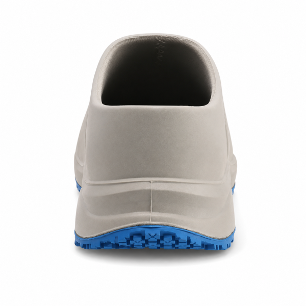 REBEL Cruiza Chef-Pro Slip-On Clog No Strap Grey & Blue – Professional Hospitality Work Shoe - Image 9