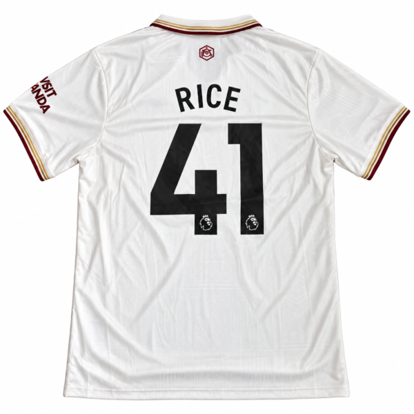 Arsenal 2025/26 Third Jersey – RICE 41 & PL Badge – XL - Image 3