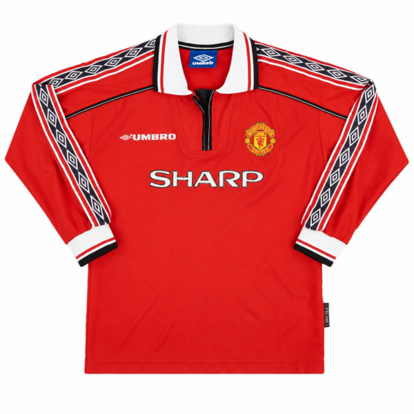 Manchester United 1998/99 Home Long Sleeve Jersey – XL and XXL