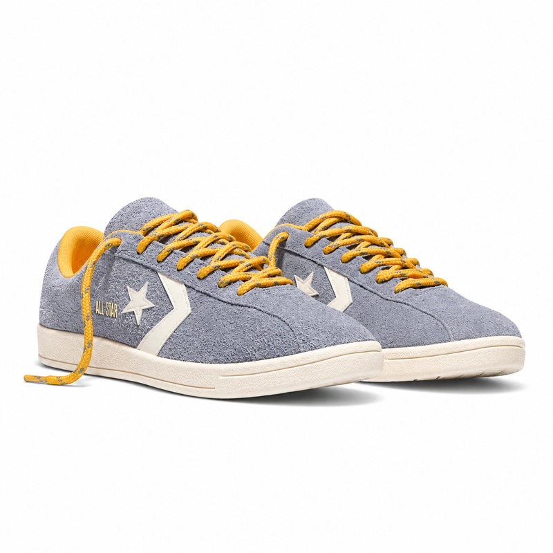 Converse All Star Classic Trainer Suede – Thunder Whale Grey / Gold Palm / Egret – A17757C